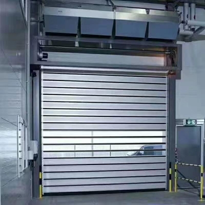 最大サイズ W8000mm*H8000mm アルミ合金 渦巻きセキュリティ付きの高速作用ガレージドア